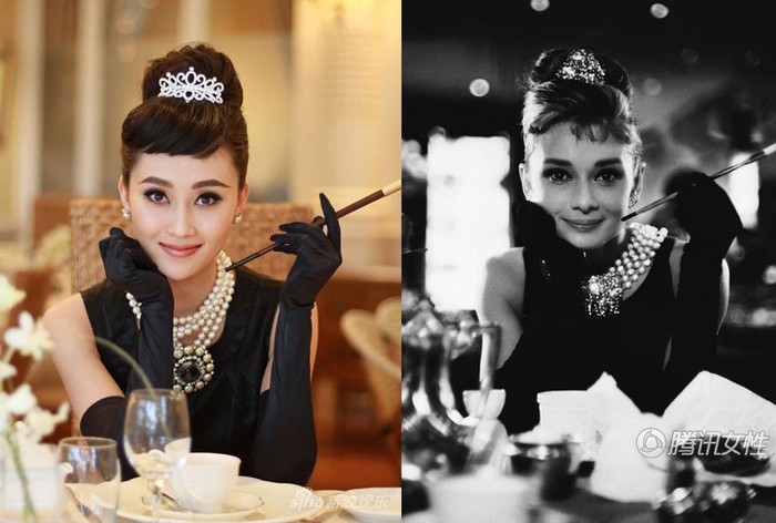 Có lẽ hình ảnh sẽ còn mãi thời gian của Audrey Hepburn là hình ảnh của trong bộ phim ‘Breakfast at Tiffany’, không ít diễn viên, người mẫu từ Châu Á đến Châu Âu đều mô phỏng lại phong cách tựa cằm này của Audrey Hepburn, nhưng có lẽ mãi mãi sẽ không ai có thẻ vượt qua được bức ảnh đen trắng một thời đó kể cả người đẹp Lâm Bằng cũng thế.